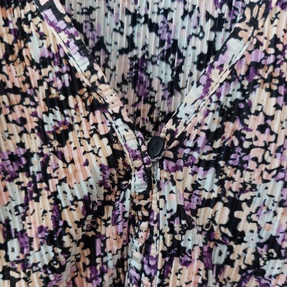 Pull & Bear Floral Mini Long Sleeve Dress - Picture 5 of 6